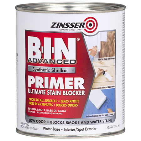 ZINSSER 1 Qt White B-I-N Advanced Synthetic Shellac Primer 271009